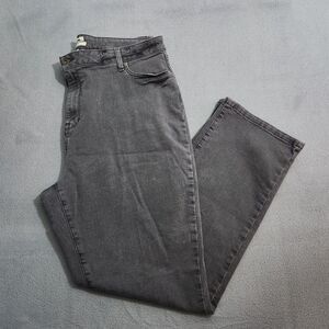 L.L. Bean Women 20T Black Classic Fit High Rise Straight Leg Jeans